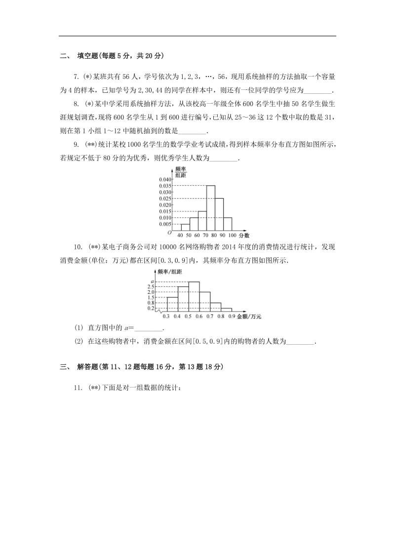 江苏省启东中学2018_2019学年高一数学暑假作业第十四天抽样方法与整体分布的估计（含解析）苏教版.pdf_第3页