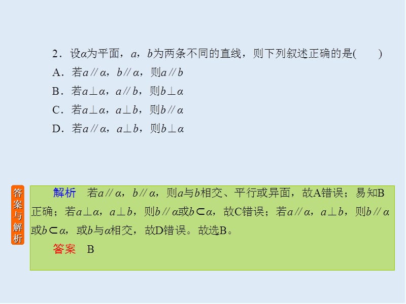 2020版《微点教程》高考人教A版文科数学一轮复习课件：第七章 立体几何 课时作业48 .ppt_第3页