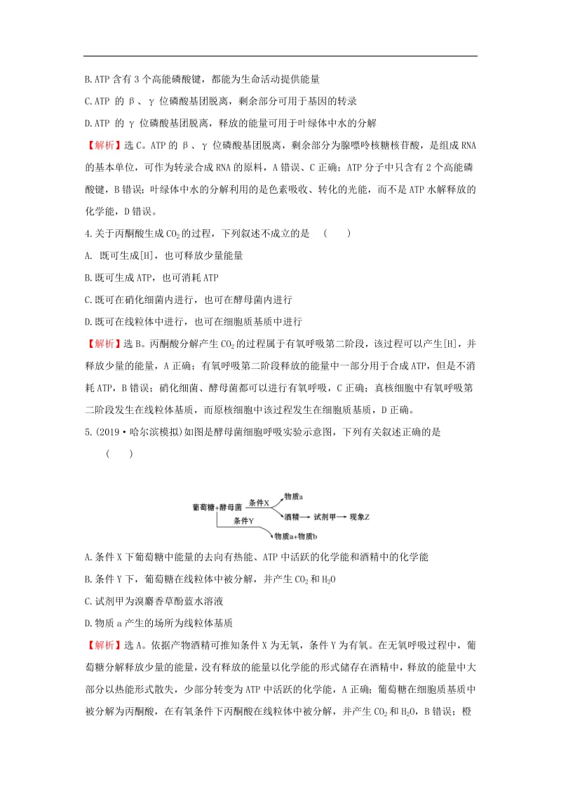 2020年高考生物一轮复习阶段评估检测(二)含解析2019051137.pdf_第2页