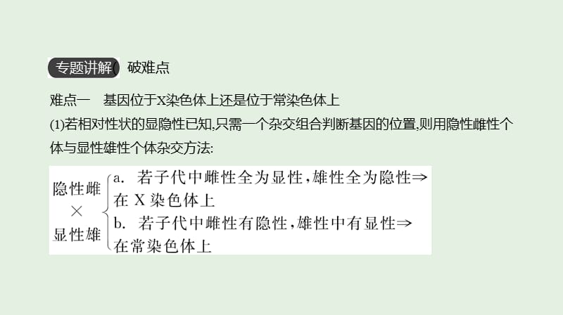 全国通用2020届高考生物优选大一轮复习第5单元遗传的基本规律与伴性遗传拓展微课件基因位置的确认及遗传实验设计课件.ppt_第2页