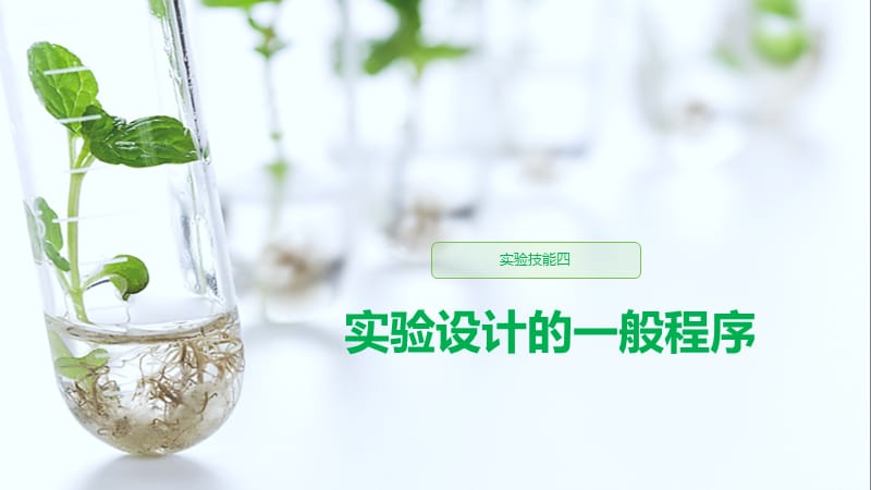 2020版高考生物大一轮人教课件：第八单元 实验技能四 .pptx_第1页