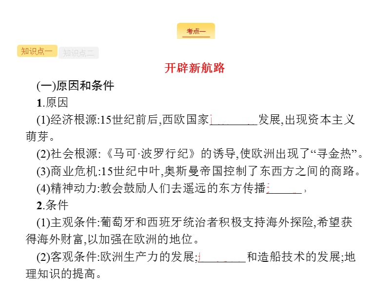 2020届天津高考历史人教一轮复习课件：第十单元 课时30　世界市场的初步形成 .pptx_第2页