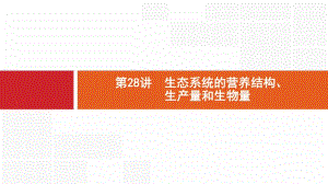 2020版生物新优化浙江大一轮课件：第九部分 生物与环境 28 .pdf