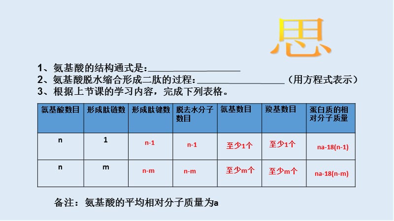 江西省吉安县第三中学高中生物必修一：2.2生命活动的主要承担者-蛋白质（课时2） 课件 .pptx_第3页