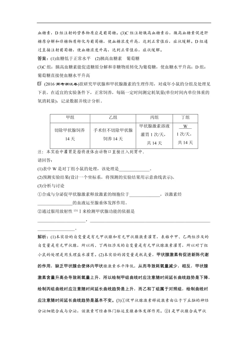 2019届高中生物一轮复习方案练习：第8单元 随堂真题演练加强提升课（六）动物生命活动调节模型及相关实验突破 Word版含解析.doc_第2页