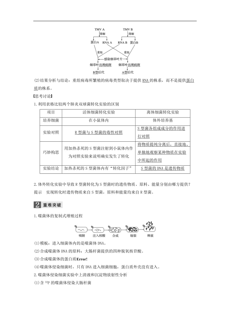 （浙江选考）2020版高考生物一轮总复习第五单元遗传的分子基础第17讲核酸是遗传物质的证据DNA的分子结构和特点学案_84.doc_第3页