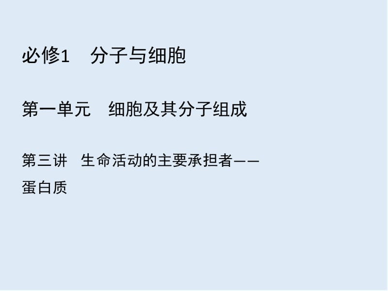 2020高三一轮总复习生物课件：第1单元 第三讲 生命活动的主要承担者——蛋白质.pptx_第2页