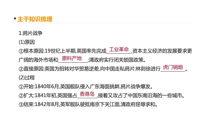 2020届高考一轮复习通史版历史课件：第6单元 第16讲　1840—1894年西方列强侵华与中国人民的抗争 .pdf_第3页