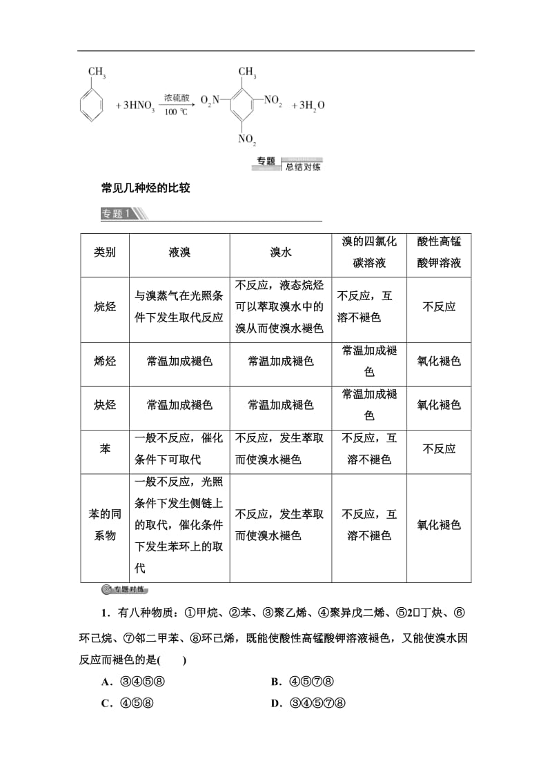 2019-2020同步苏教化学选修五新突破讲义：专题3 专题复习课 Word版含答案.doc_第2页