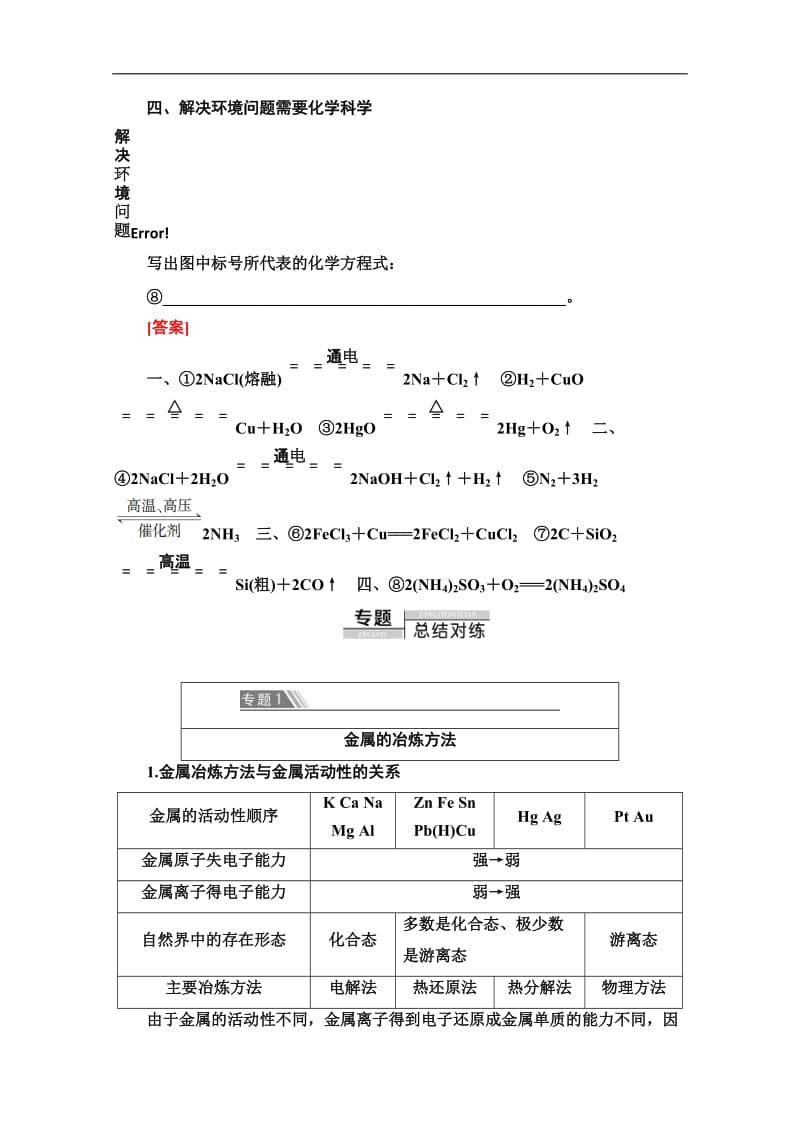 2019-2020同步苏教化学必修二新突破讲义：专题4 专题复习课 Word版含答案.doc_第2页