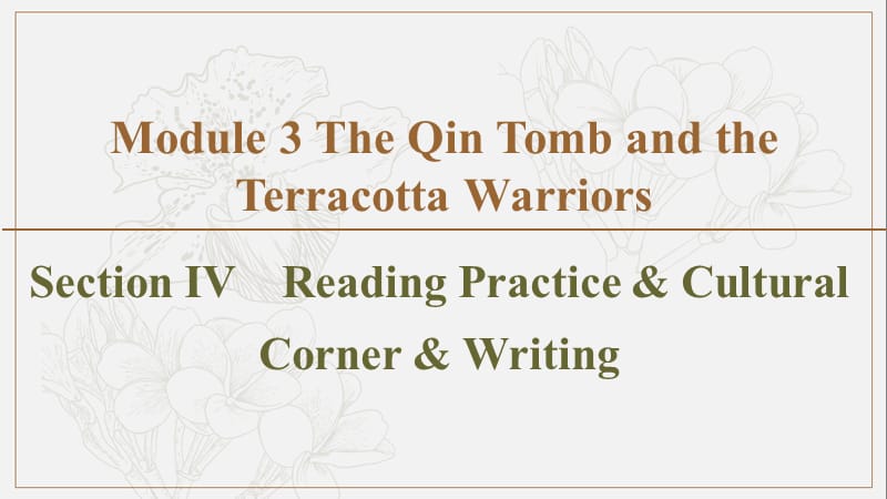 2019-2020同步外研英语选修九新突破课件：Module 3 Section 4　Reading Practice &amp Cultural (书利华教育网).ppt_第1页