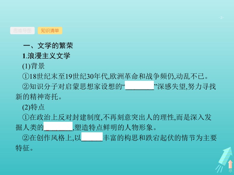 广西2020版高考历史一轮复习第15单元第45课时19世纪以来的世界文学艺术课件新人教版.pdf_第3页