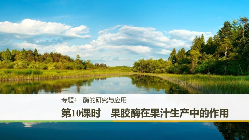 2019_2020学年高二人教版生物选修一课件：4.1 果胶酶在果汁生产中的作用 .pdf_第1页