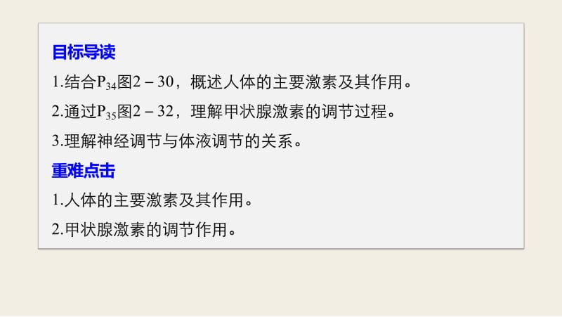 2020版高中生物苏教版必修三课件：2.2.3 人体的体液调节 .pdf_第2页