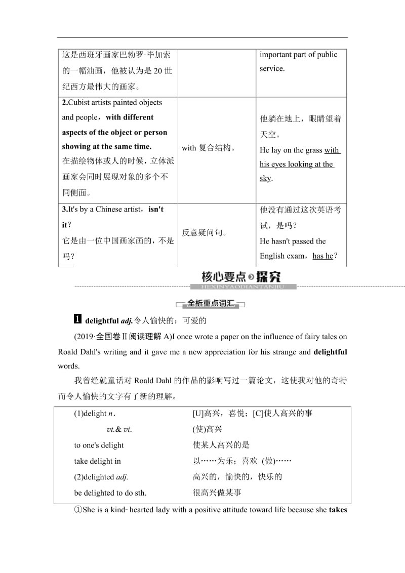 2019-2020同步外研英语必修二新突破讲义：Module 4 Section Ⅱ　Learning about Language Word版含答案.pdf_第3页