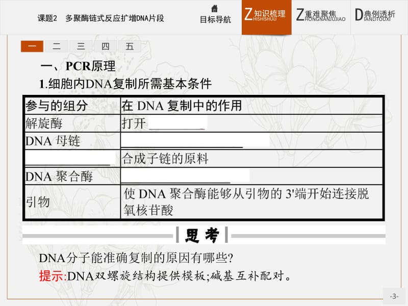 2019版生物人教版选修1课件：专题5　课题2　多聚酶链式反应扩增DNA片段 .pdf_第3页