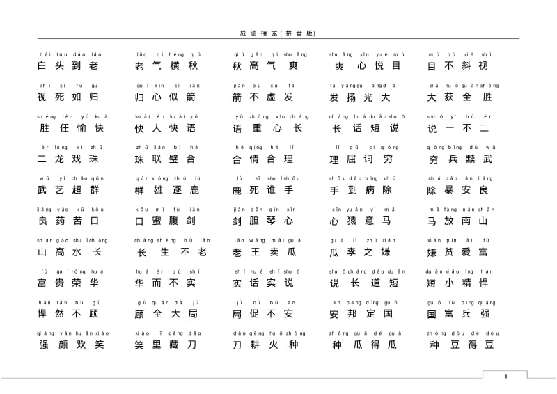 成语接龙(拼音版)分析.pdf_第1页