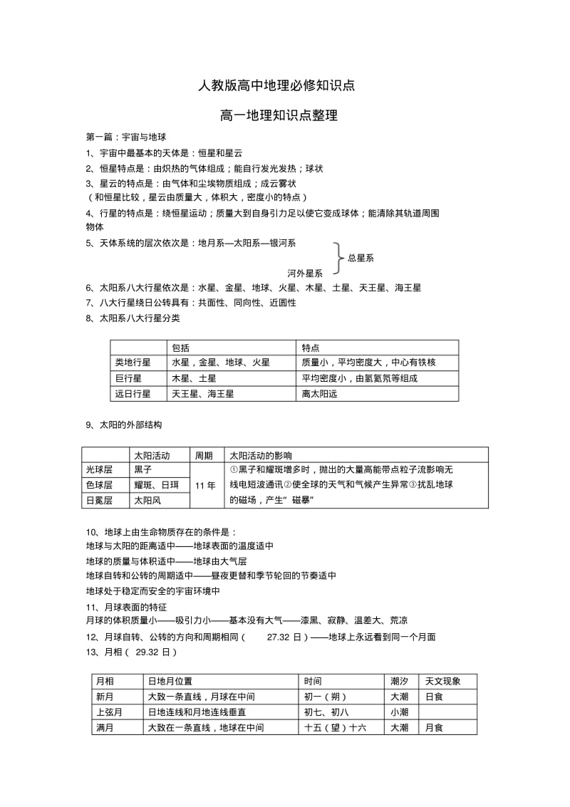 人教版高中地理必修知识点.pdf_第1页