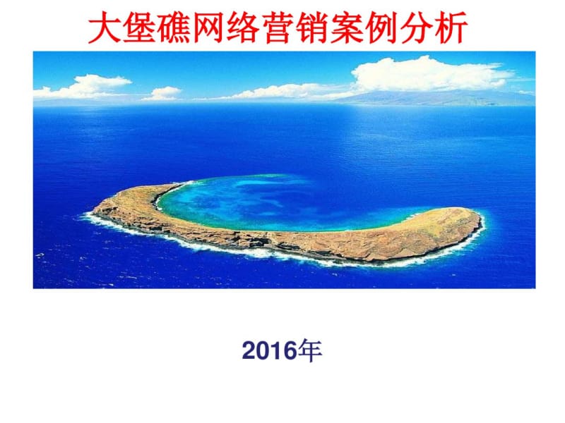 网络营销大堡礁经典网络营销案例2016分析.pdf_第1页