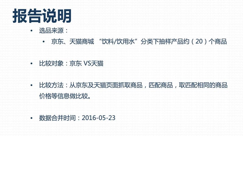 商品价格比较报告原数据-饮料、饮用水-京东VS天猫(5月....ppt.ppt_第2页