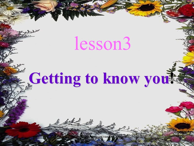 【中学英语】Getting to know you.ppt_第1页