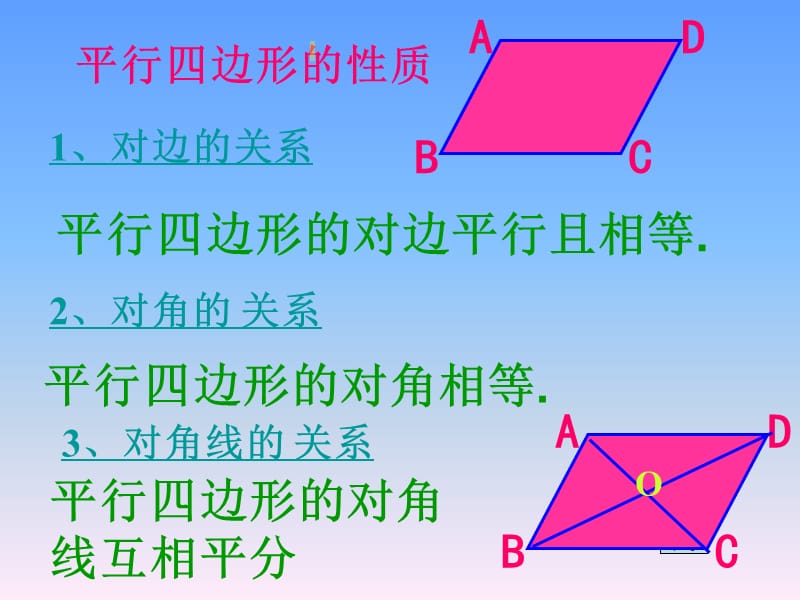 平行四边形的性质和判定复习课件新人教版.ppt_第2页