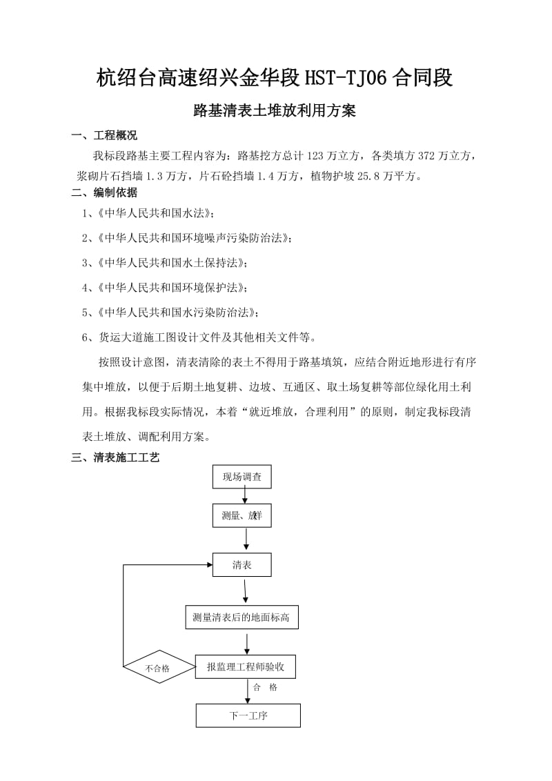 杭绍台6标路基清表土调配方案.doc_第1页