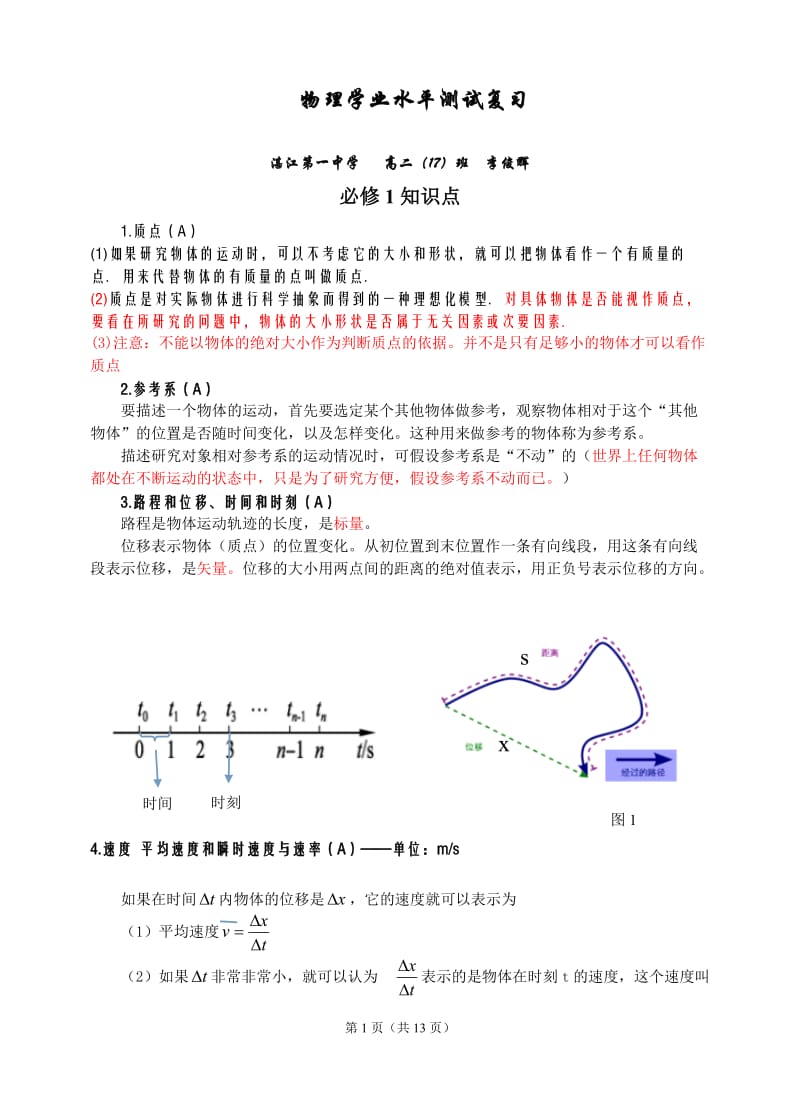 高中物理学业水平测试知识点.doc_第1页