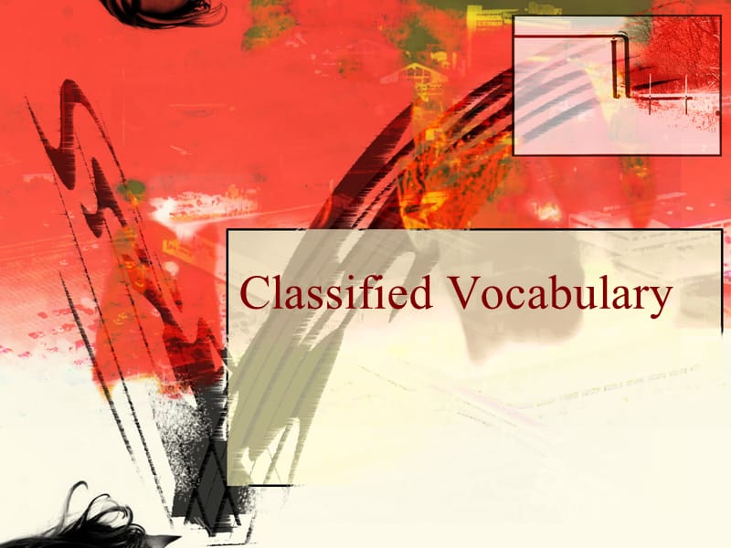 ClassifiedVocabulary.ppt_第1页