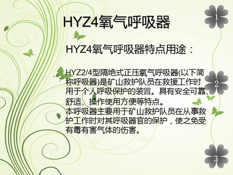 HYZ4氧气呼吸器.ppt_第3页