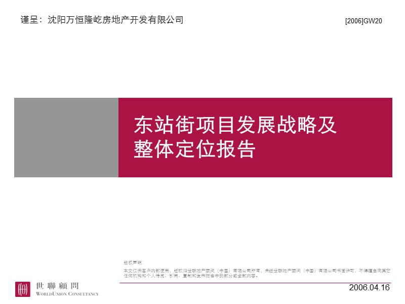 沈阳东站街项目发展战略.ppt_第1页