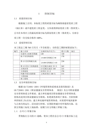 超高层办公楼施工组织设计（框架-筒体结构、鲁班奖闽江杯）.doc