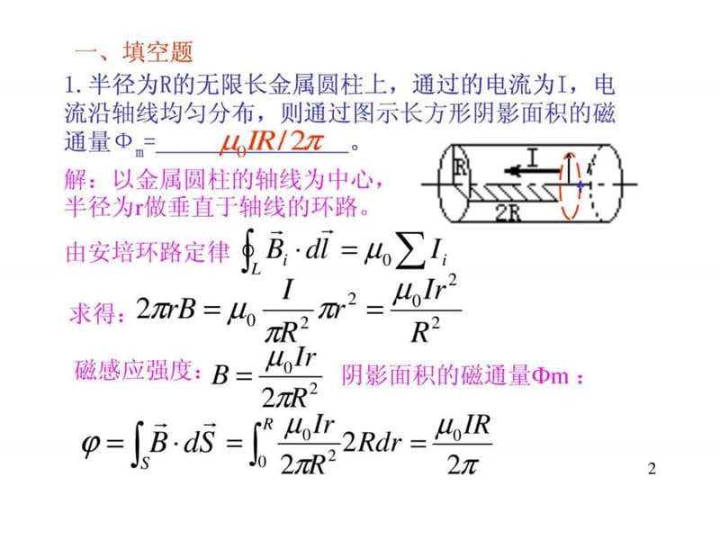 大学物理规范作业(本一)31单元测试三(磁学)解答_1522084505.ppt_第2页