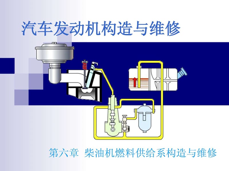 汽车发动机的构造与维修(第二版) 电子演示文稿 柴油机.ppt_第1页