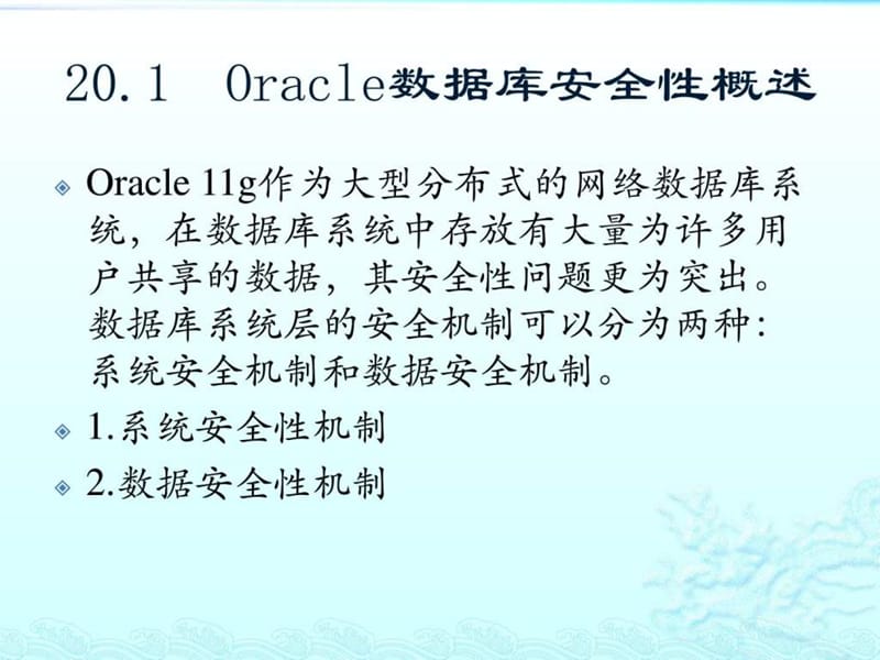 精通Oracle核心技术和项目实战之数据库安全管理.ppt_第2页