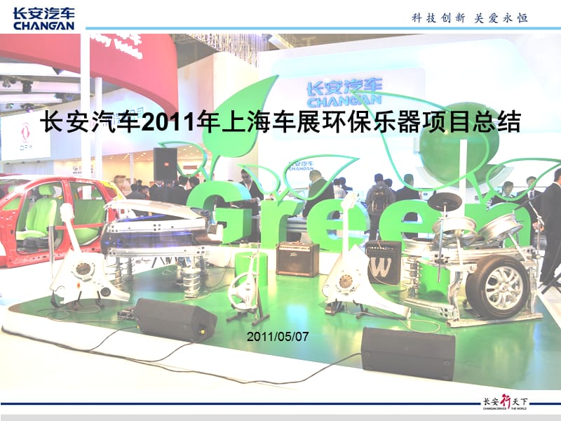 20110507长安汽车2011年上海车展环保乐器项目总结.ppt_第1页