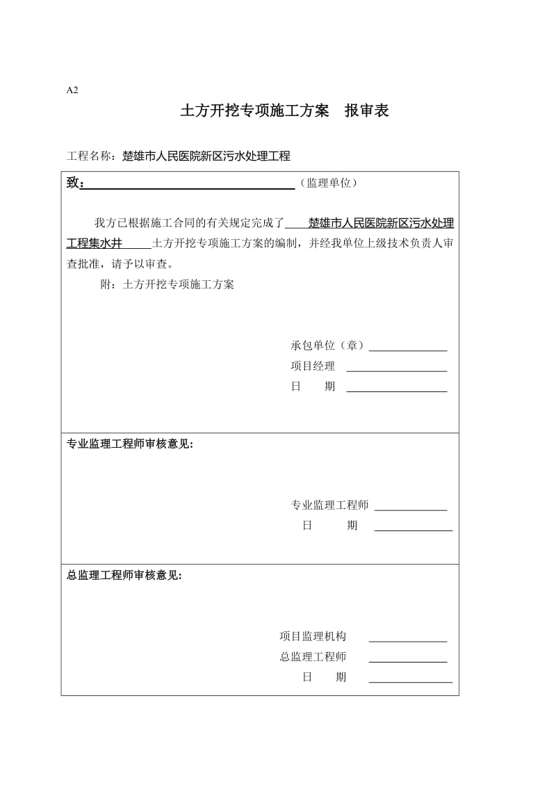 楚雄市人民医院新区集说水井土方开挖专项施工方案.doc_第1页