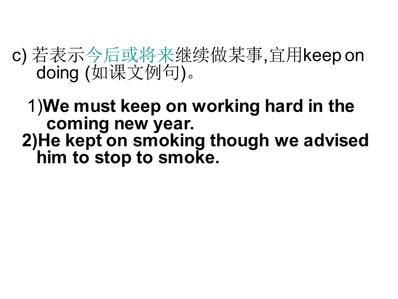 keepon和keepdoing区别及练习.ppt_第3页