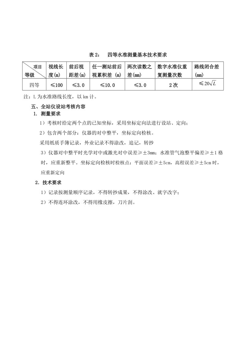 测绘工程专业你技能训练与测试考核实施细则.doc_第3页