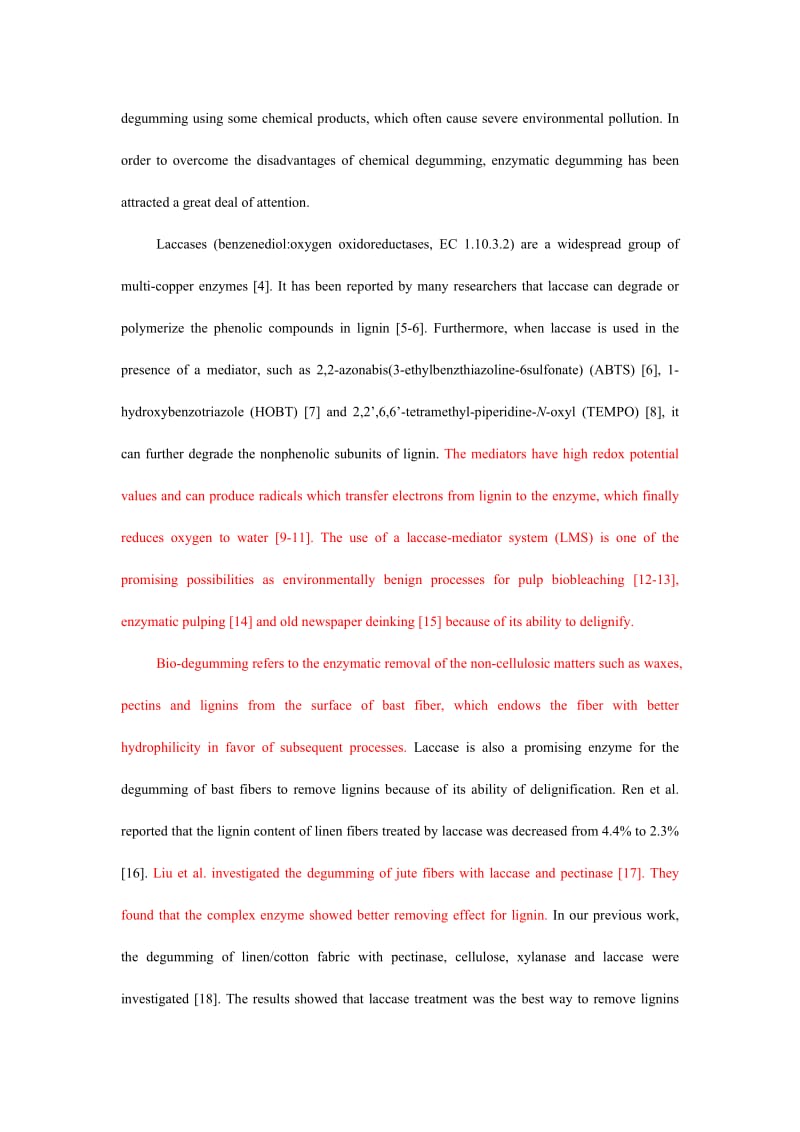 英文----经漆酶介体体系到处理后黄麻纤维中木质素结构的影响.doc_第2页