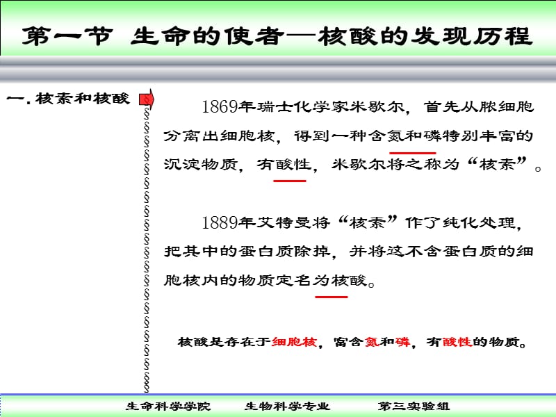 实验三组教学软件生命的使者核酸的发现历程.ppt_第3页