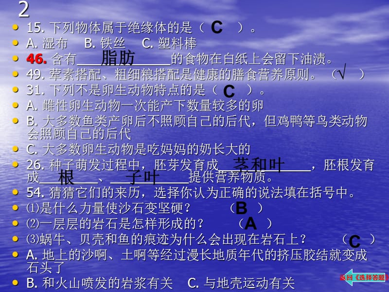 四年级下学期练习题集锦(期末).ppt_第3页