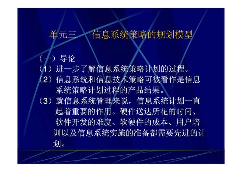 信息系统策略的规划模型.ppt_第1页