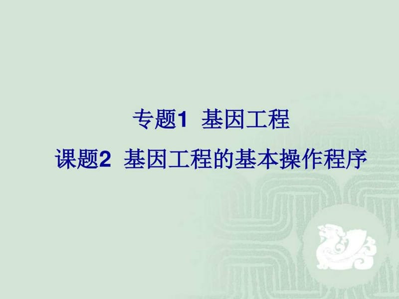 基因工程的基本操作程序_图文.ppt.ppt_第1页