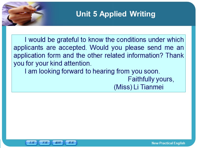 新编实用英语第四册unitwriting.ppt_第3页