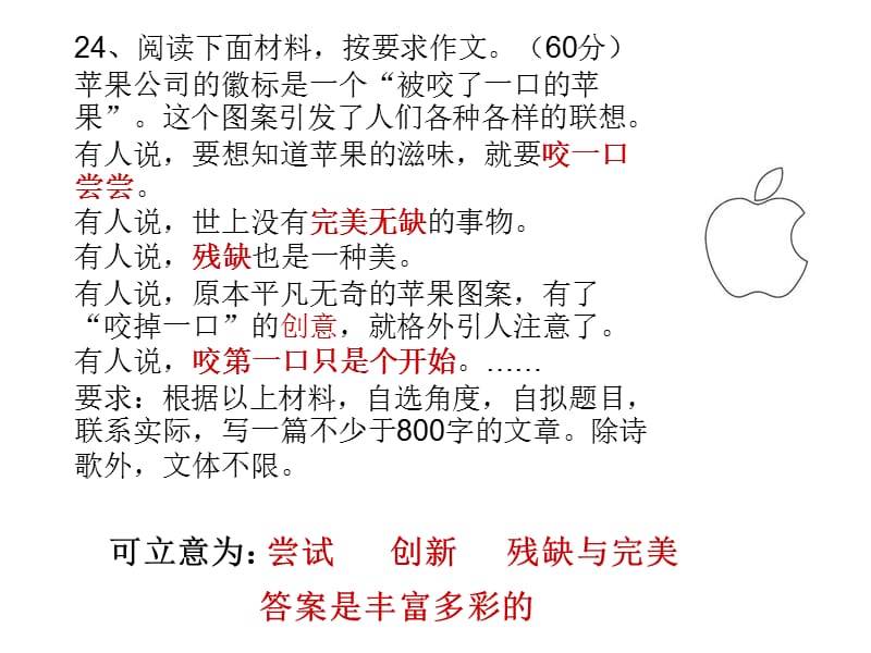 作文评讲被咬了一口苹果.ppt_第2页