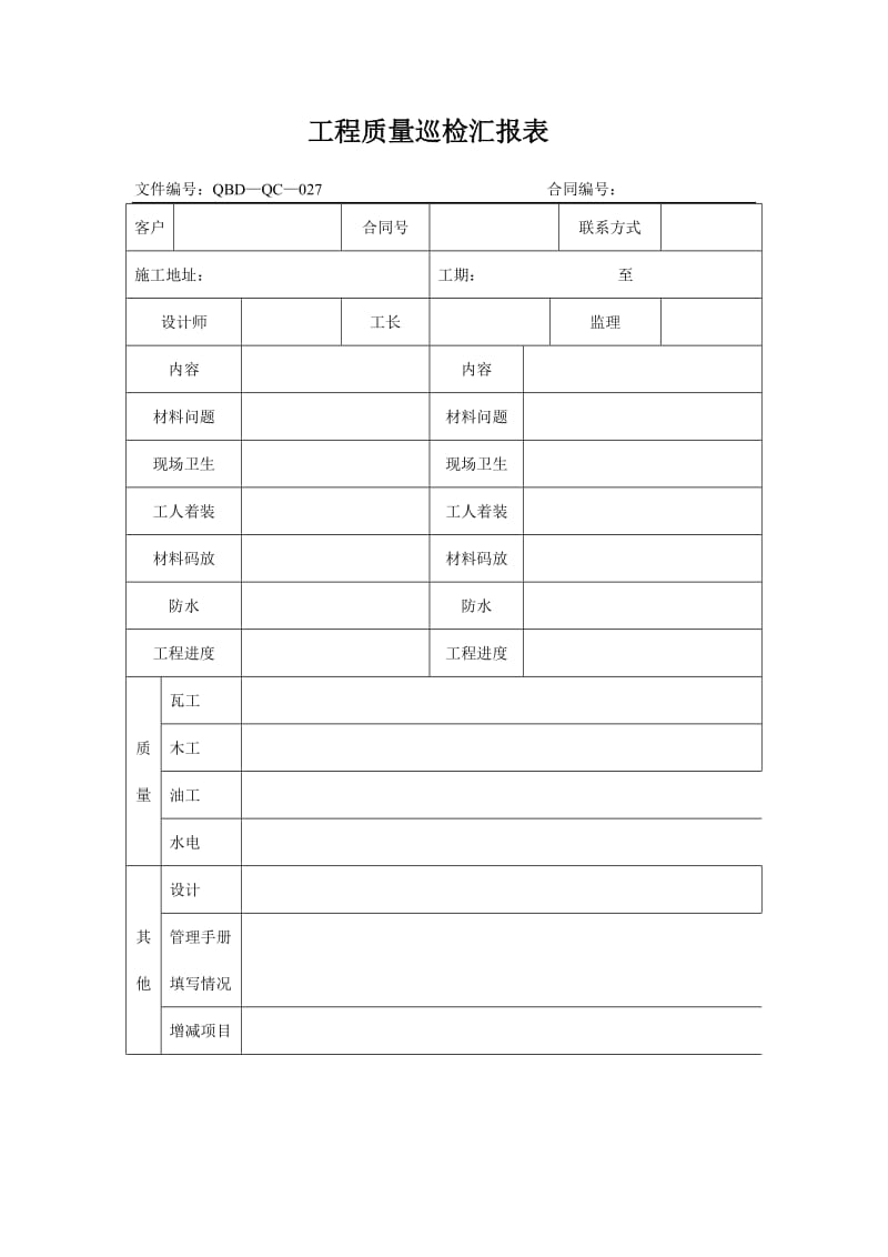 fw防水工程闭水试验记录单.doc_第3页