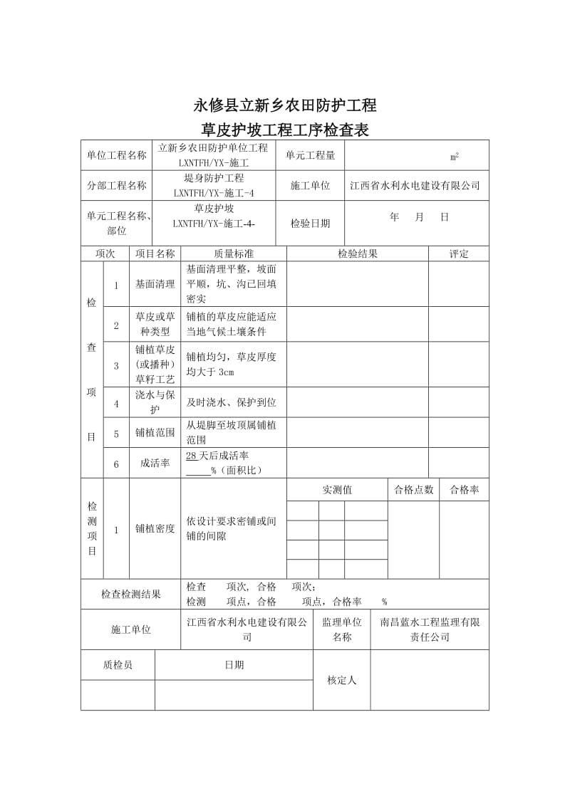 fj草皮护坡单元工程质量评定.doc_第3页