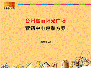 营销中心形象包装方案-1009027.ppt