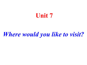 英语：《Unit7》课件1(人教版九上).ppt